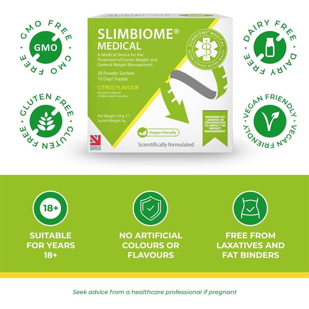 3 - Slimbiome X3 Triple Action,  30 sachets/pack  Citrus 