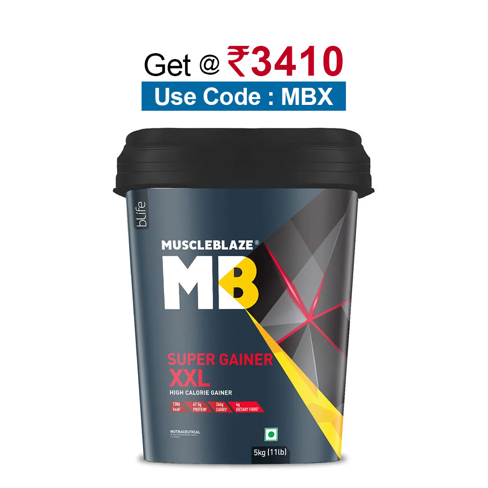 MuscleBlaze Super Gainer XXL, 11 lb Chocolate