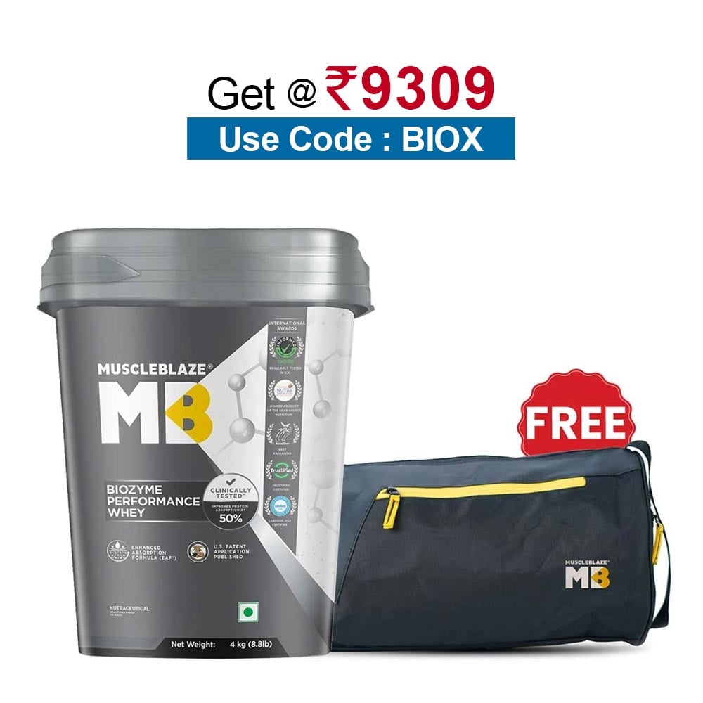 MuscleBlaze Biozyme Performance Whey,  8.8 lb  Blue Tokai Coffee 