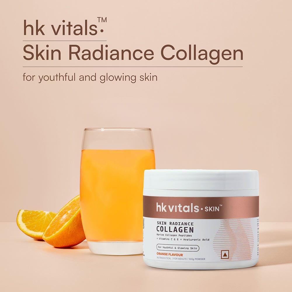 1 - HK Vitals Skin Radiance Collagen, Marine Collagen 100 g Orange