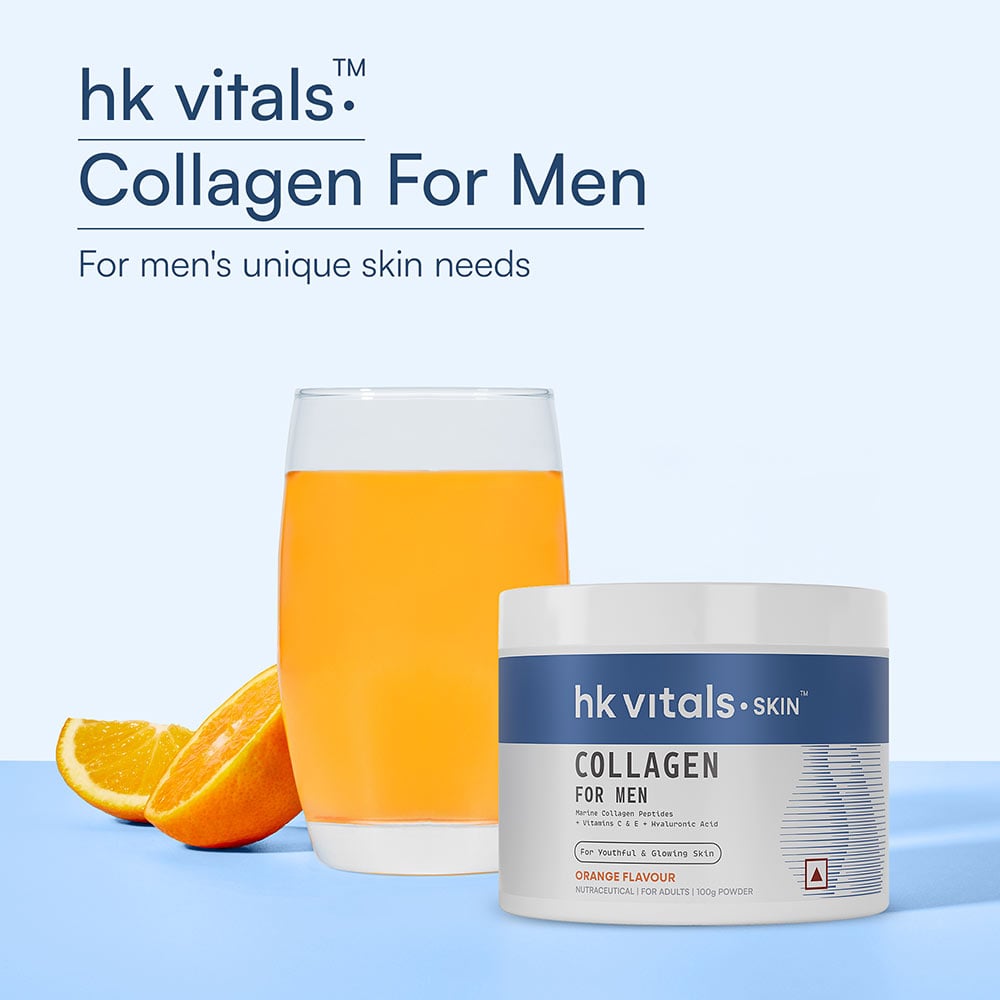 1 - HK Vitals Collagen for Men,  Marine Collagen  100 g  Orange
