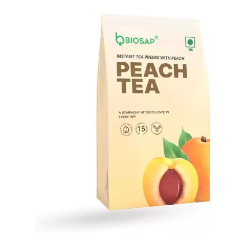 1 - BIOSAP Peach Tea,  Natural  15 sachets/pack 