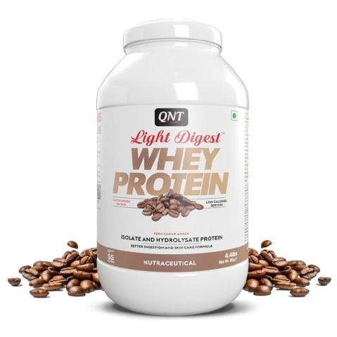 1 - QNT Light Digest Whey Protein, 4.4 lb Cafe Bevarabia
