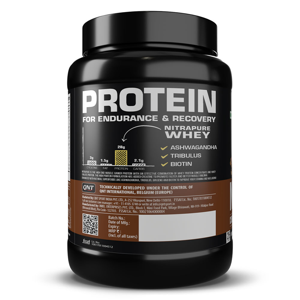 2 - QNT Nitrapure Whey Protein,  2.2 lb  Choco Badam 