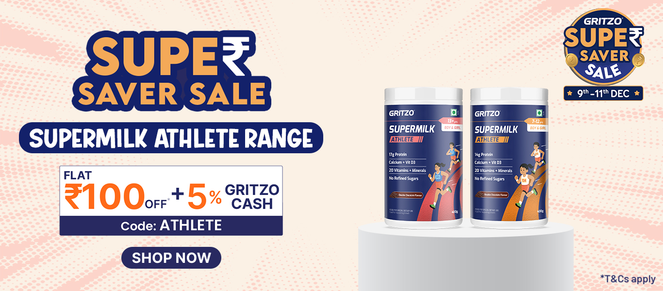 Supermilk Athlete Range - Flat Rs. 100 Off