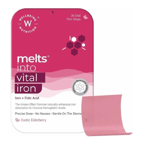 1 - Wellbeing Nutrition Melts Vital Iron Exotic Elderberry,  30 Piece(s)/Pack 