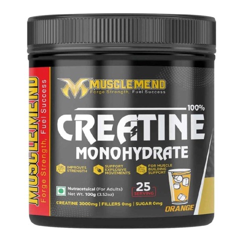 1 - Musclemend 100% Creatine Monohydrate,  Orange  0.22 lb 