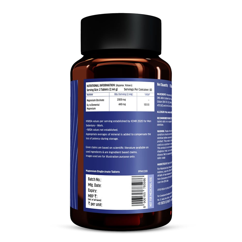 12 - HK Vitals Magnesium Glycinate,  Men  120 tablet(s)