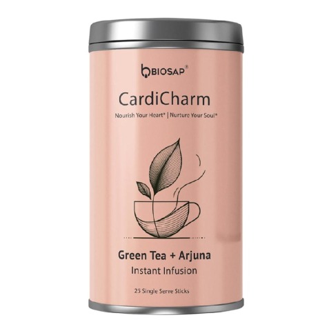 1 - BIOSAP CardiCharm,  Green Tea + Arjuna  25 Stick(s) 