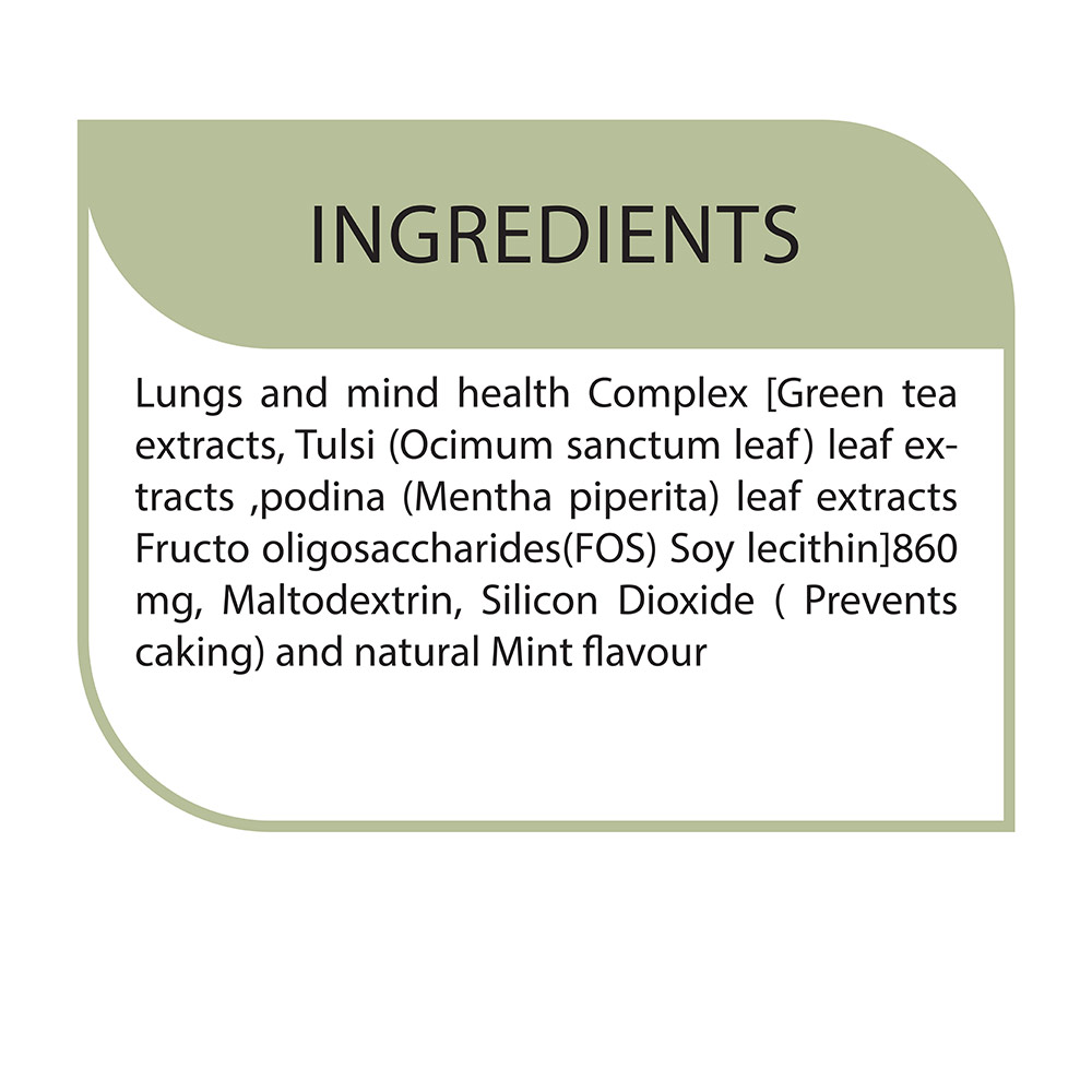 3 - BIOSAP LungLeaf,  Green Tea + Tulsi  25 Stick(s) 