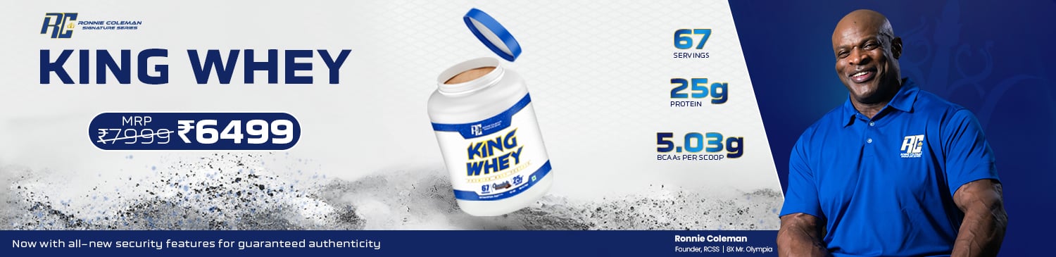 Ronnie Coleman King Whey Protein, 2.27 kg (5 lb), Chocolate Brownie | Offer Price - 6499