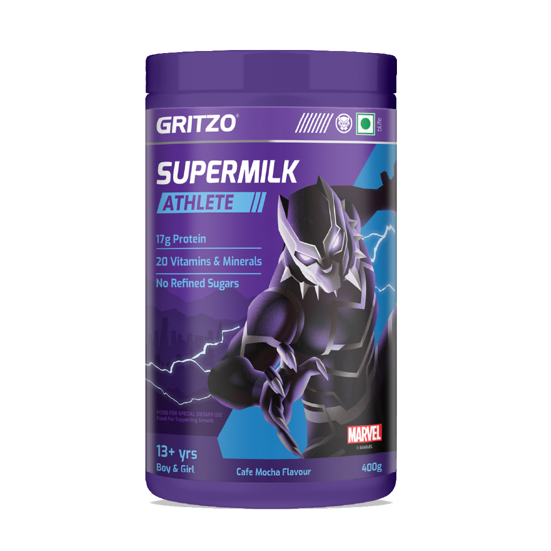 2 - Supermilk Athlete 13+ Years, 400 g Cafe Mocha (Black Panther) 13+ Yrs Boy/Girl