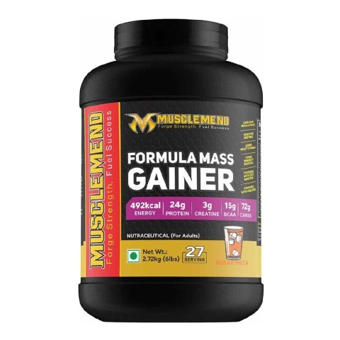 1 - Musclemend Formula Mass Gainer, 6 lb Kesar Pista