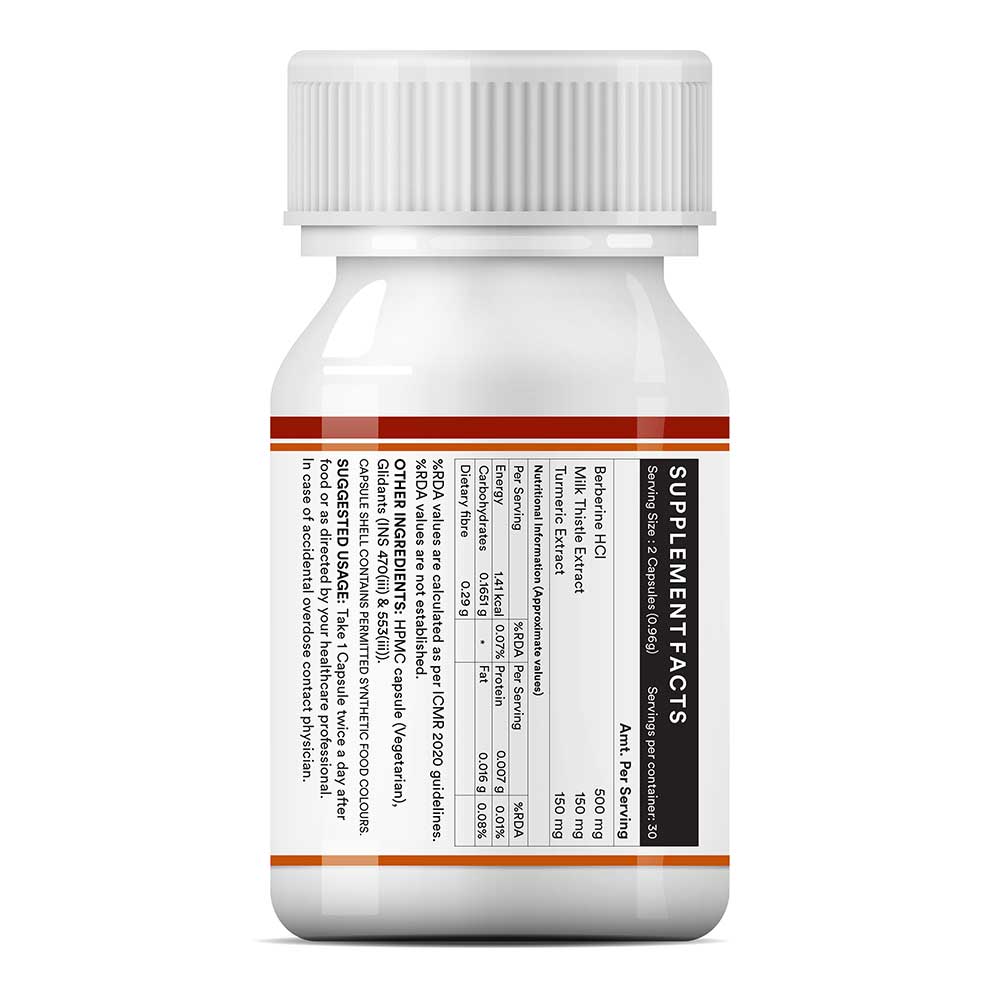 5 - INLIFE Berberine HCL 500mg,  60 veggie capsule(s) 