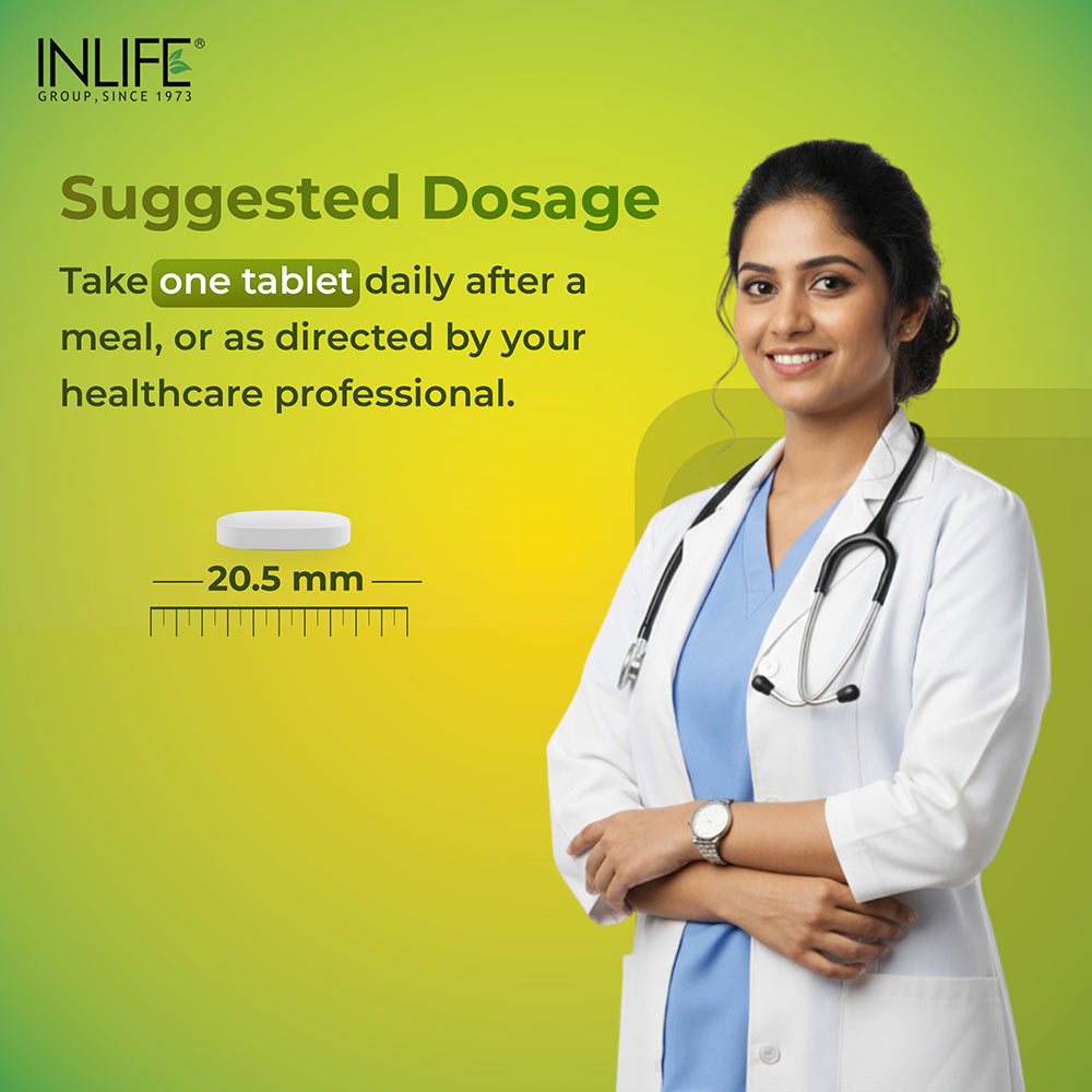 2 - INLIFE Calcium Zinc Magnesium Vitamin D+K2,  60 tablet(s)  Unflavoured 