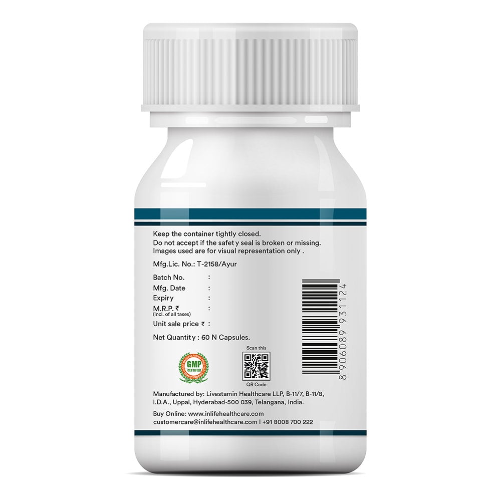 7 - INLIFE Brahmi Extract,  60 capsules 