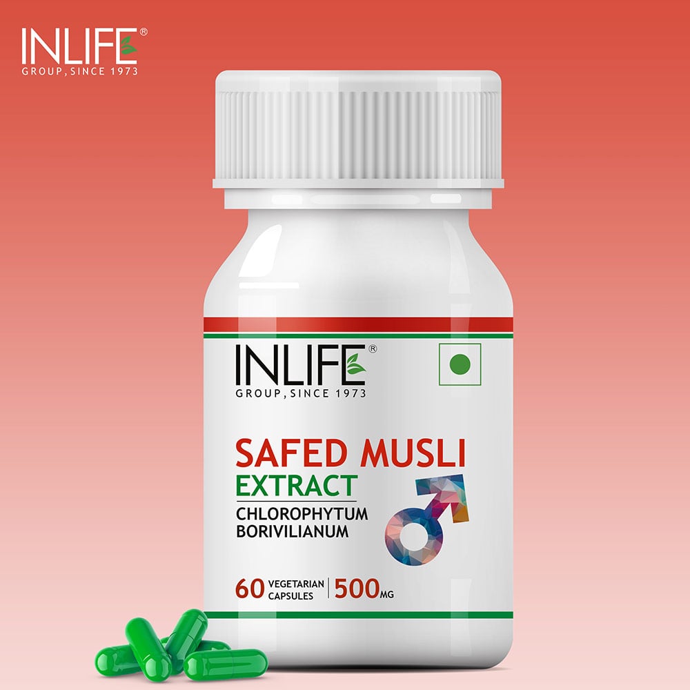 2 - INLIFE Safed Musli Extract 500 mg,  60 veggie capsule(s) 