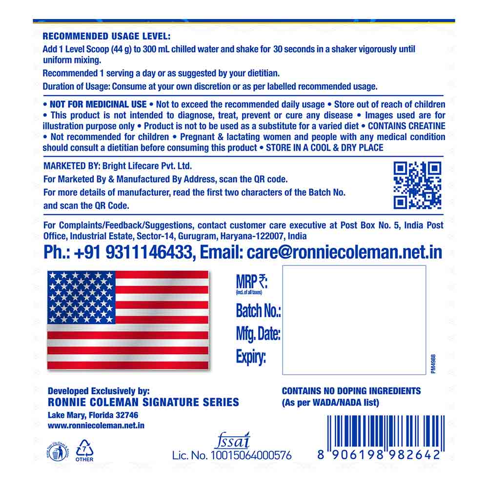 1 - Ronnie Coleman Signature Series Pro-Antium Whey Protein,  5 lb  Double Chocolate