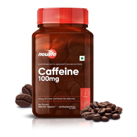 1 - Neulife Caffeine 100mg,  100 tablet(s)  Unflavoured 