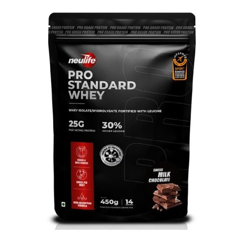 1 - Neulife Pro Standard Whey,  0.99 lb  Swiss Milk Chocolate 