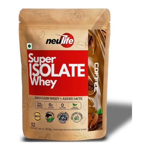 1 - Neulife Super Isolate Whey,  0.99 lb  Coffee 