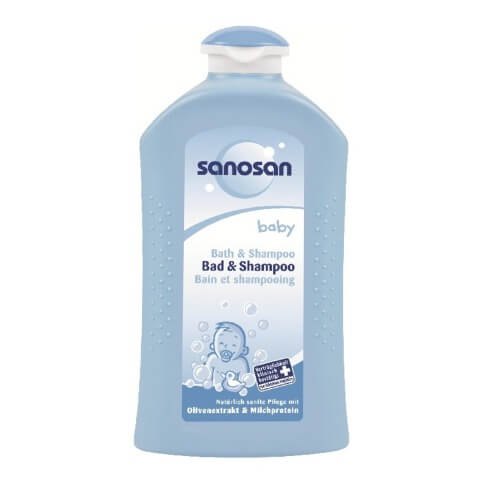 Sanosan Baby Bath & Shampoo,  Plastic  500 ml 