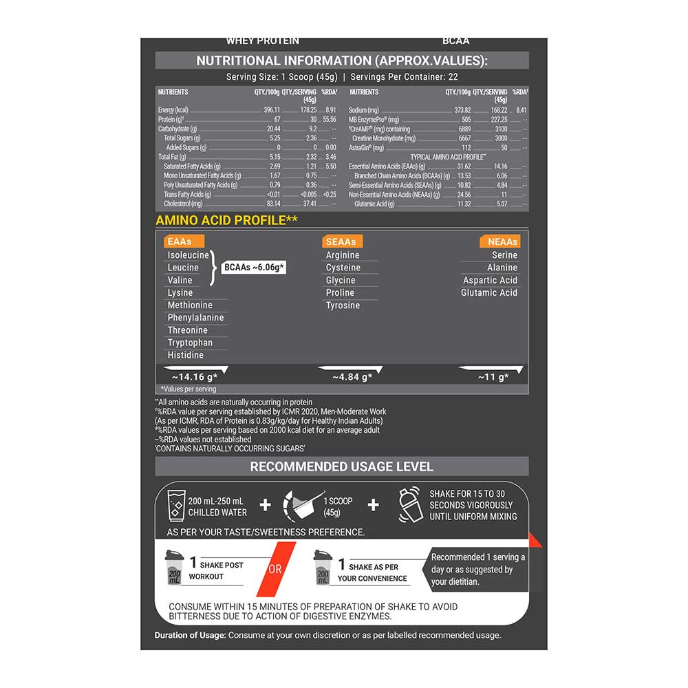 11 - MuscleBlaze Biozyme Whey PR,  2.2 lb  Refill Pouch Molten Chocolate Cake