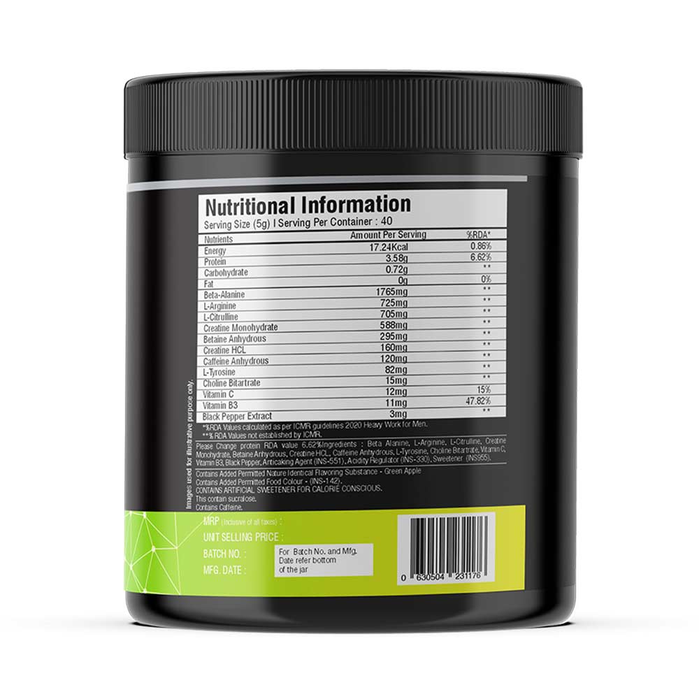 2 - iMuscles Nutrition Instant Charge Pre Workout,  0.44 lb  Green Apple 