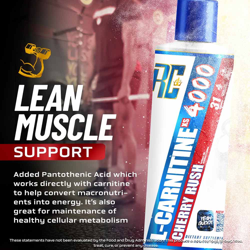 5 - Ronnie Coleman L-Carnitine XS 4000,  465 ml  Cherry Rush 