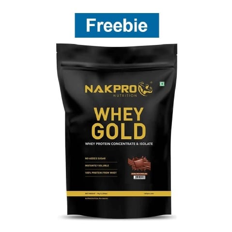 Nakpro Whey Gold Protein Concentrate,  2.2 lb  Double Rich Chocolate 