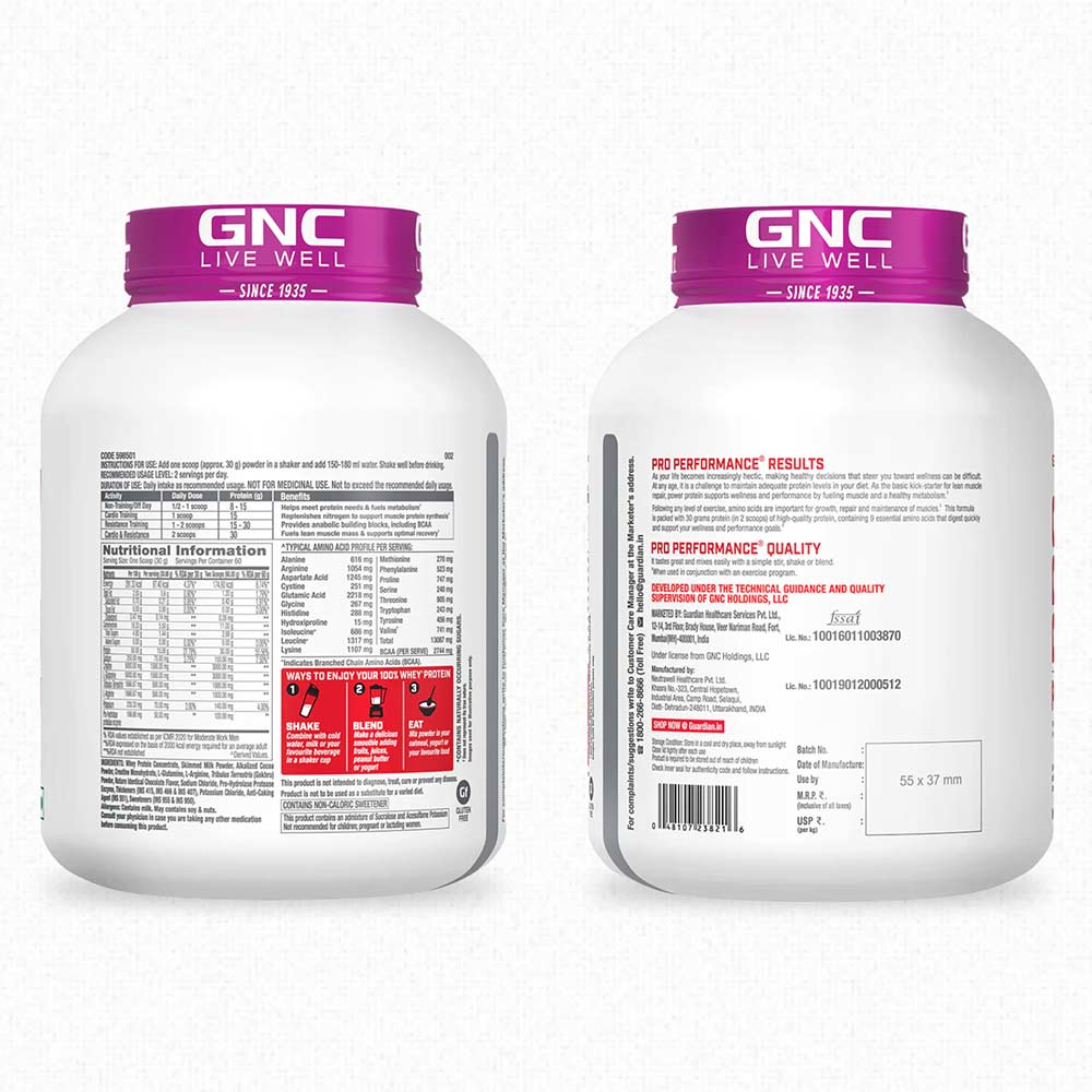 3 - GNC Pro Performance Power Protein,  4 lb  Double Rich Chocolate 