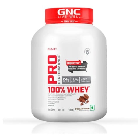 1 - GNC Pro Performance 100% Whey Protein, 4 lb Chocolate Supreme