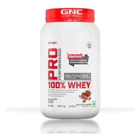 1 - GNC Pro Performance 100% Whey Protein,  2 lb  Chocolate Supreme 