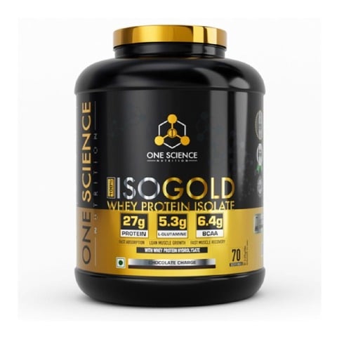 1 - One Science 100% Iso Gold Whey Protein Isolate,  5 lb  Chocolate Charge 