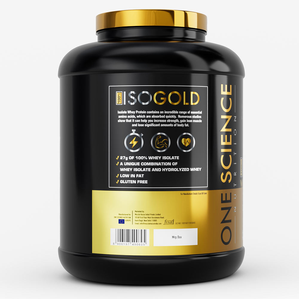 2 - One Science 100% Iso Gold Whey Protein Isolate,  5 lb  Cafe Mocha 