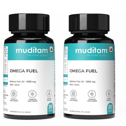 1 - Muditam Omega Fuel (Pack of 2),  30 softgels 