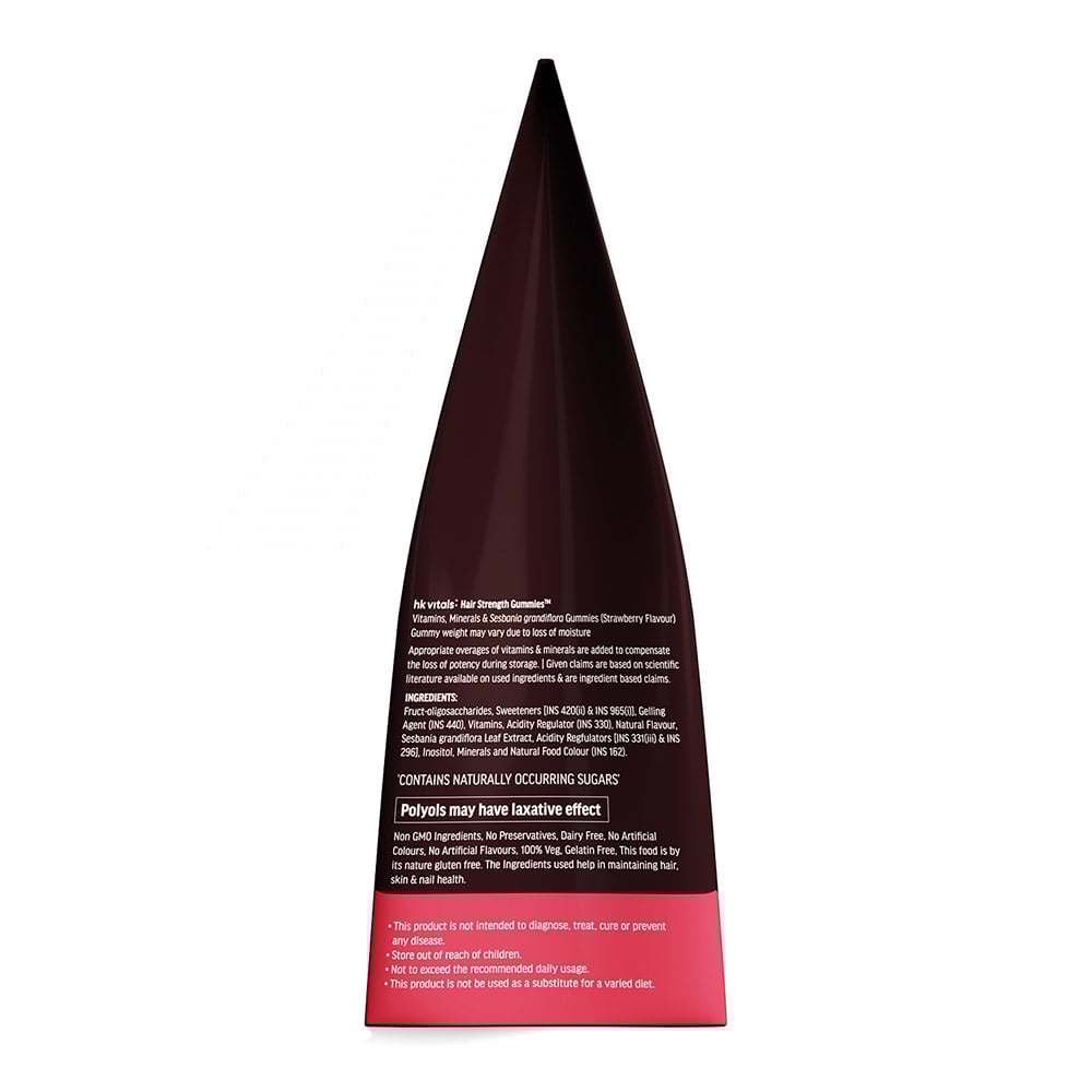 1 - HealthKart HK Vitals Hair Strength&nbsp;Biotin Gummies,  60 gummies  Strawberry