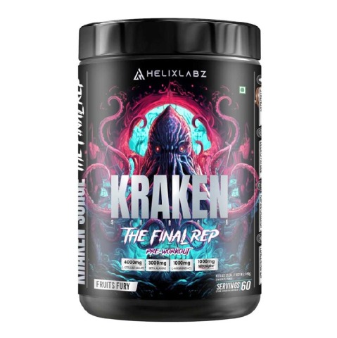 1 - Helixlabz Kraken The Final Rep Pre Workout,  0.79 lb  Fruits Fury 