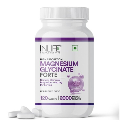 1 - INLIFE Magnesium Glycinate Forte,  Unflavoured  120 tablet(s) 