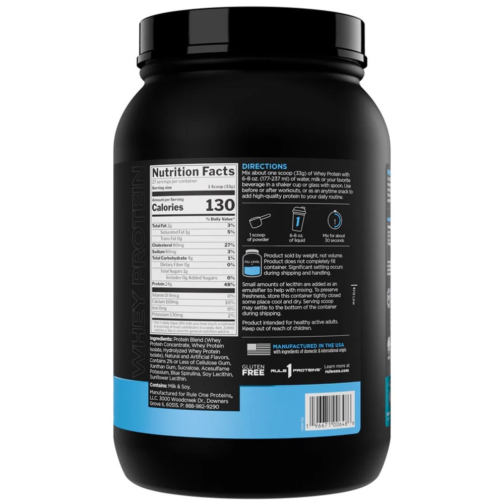 2 - Rule One 100% Whey Protein,  1.96 lb  Birthday Cake 