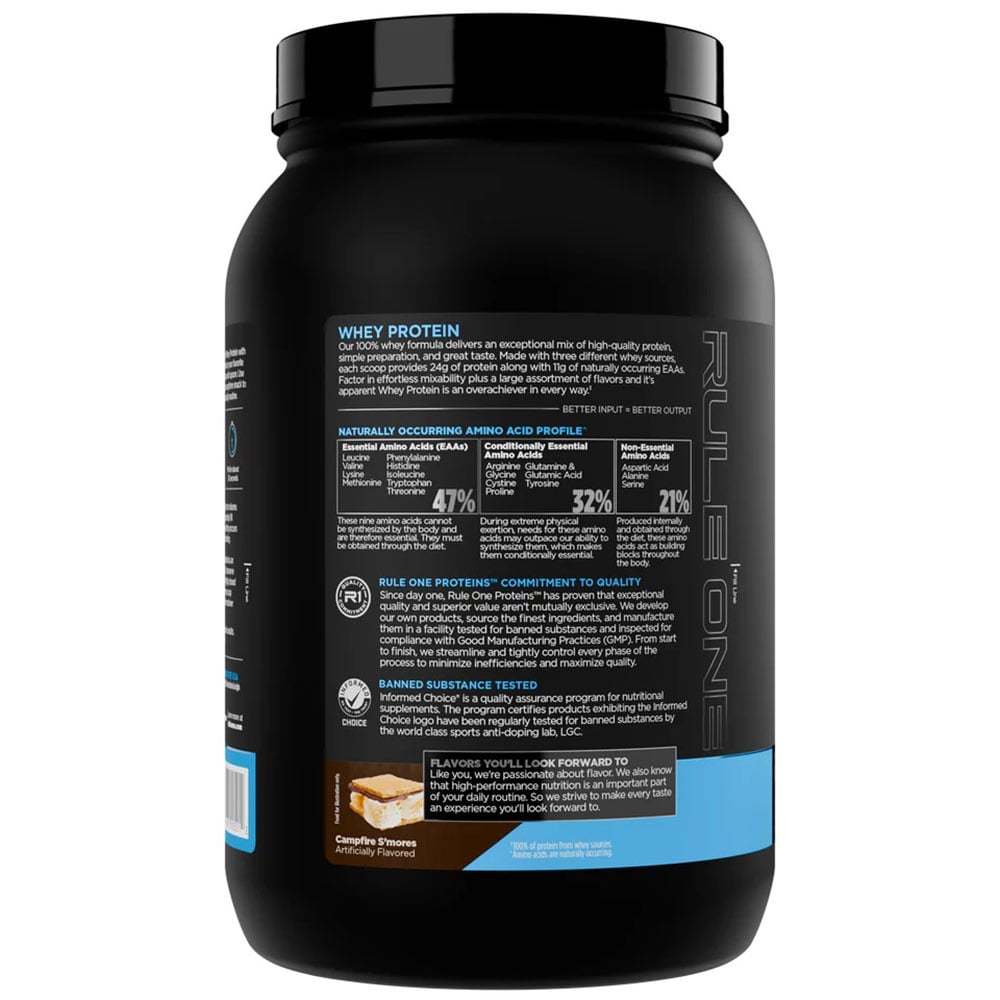 4 - Rule One 100% Whey Protein,  1.99 lb  Campfire S'mores 