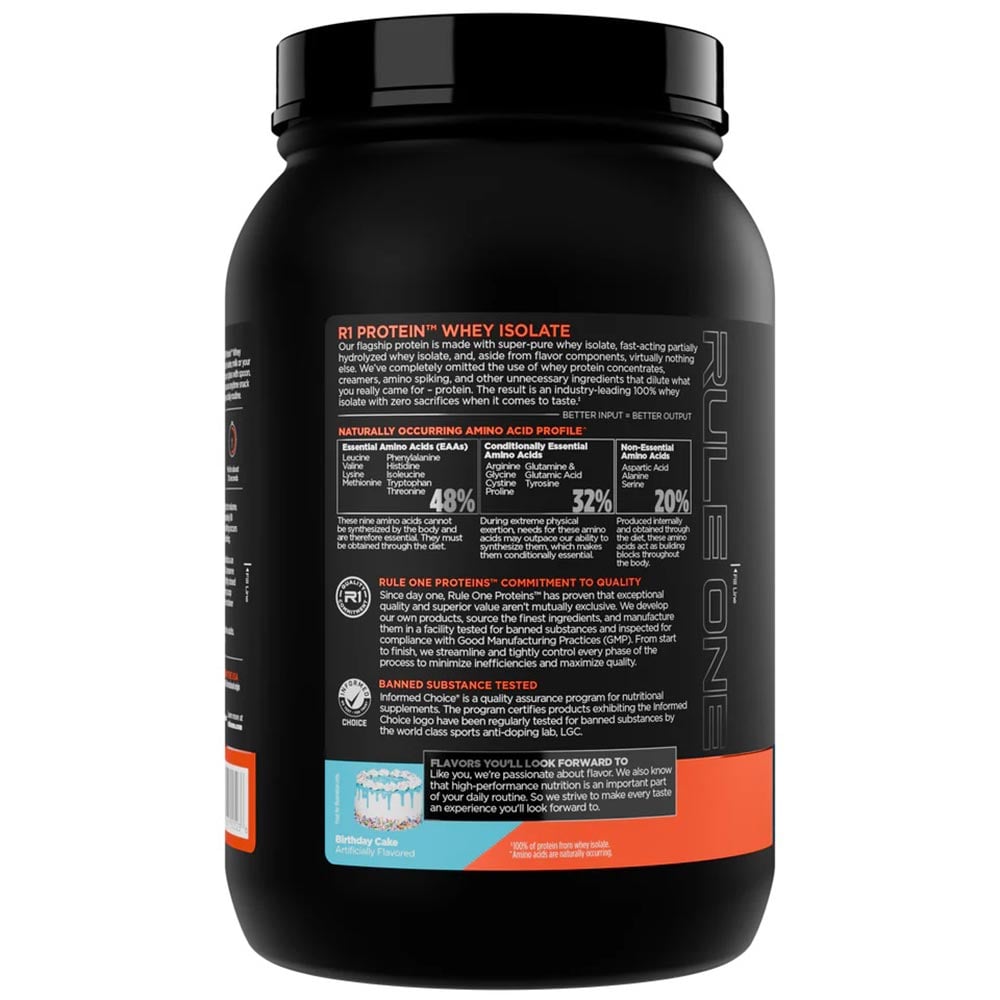 3 - Rule One R1 Protein,  1.98 lb  Birthday Cake 