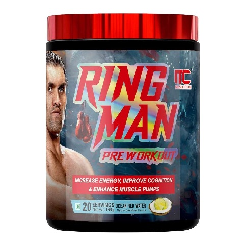 1 - Muscle Club Ring Man Pre-Workout,  0.31 lb  Ocean Red Water 