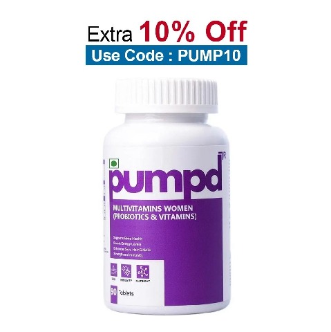 Pumpd Multivitamins Women,  90 tablet(s)  Unflavoured 