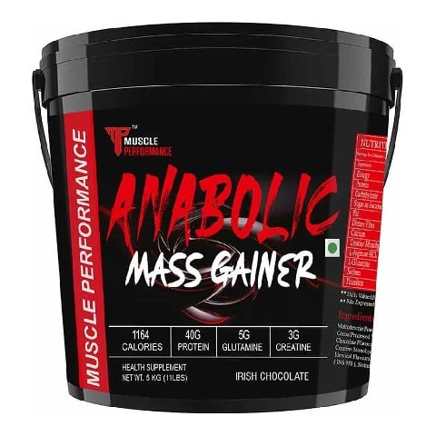 1 - Muscle Performance Anabolic Mass Gainer,  11 lb  Irish Chocolate 