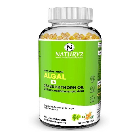 1 - Naturyz Omega 3 Algae + Sea Buckthorn Oil,  60 veggie capsule(s) 