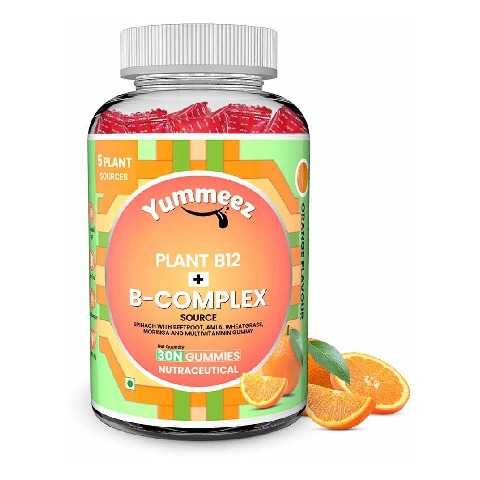 1 - Naturyz Plant B12 + B Complex,  30 gummies  Orange 