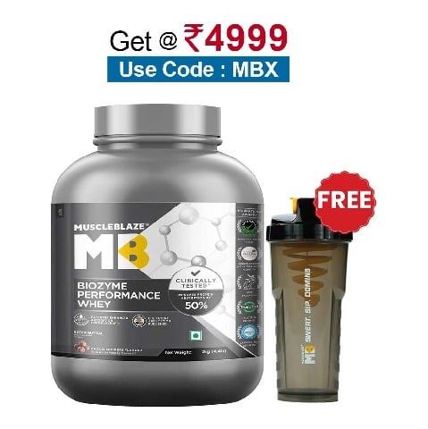 MuscleBlaze Biozyme Performance Whey, 4.4 lb Choco Crispers