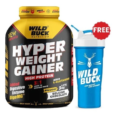Wild Buck Hyper Weight Gainer,  6.6 lb  Belgian Chocolate 