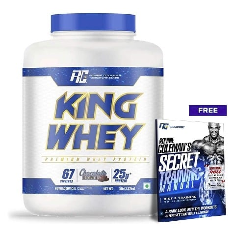 Ronnie Coleman King Whey Protein,  5 lb  Chocolate Brownie 